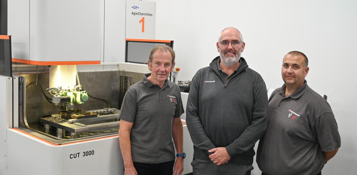 David Chapman, Rowan Crozier and Stuart Berry of Brandauer.